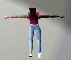 Shruggable human model