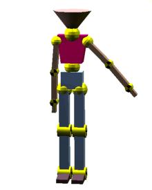 Simple human with joints